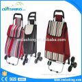 Hand shopping trolley hot sale role shopping cart with chair